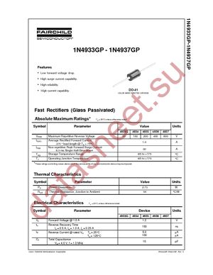 1N4937GP datasheet  